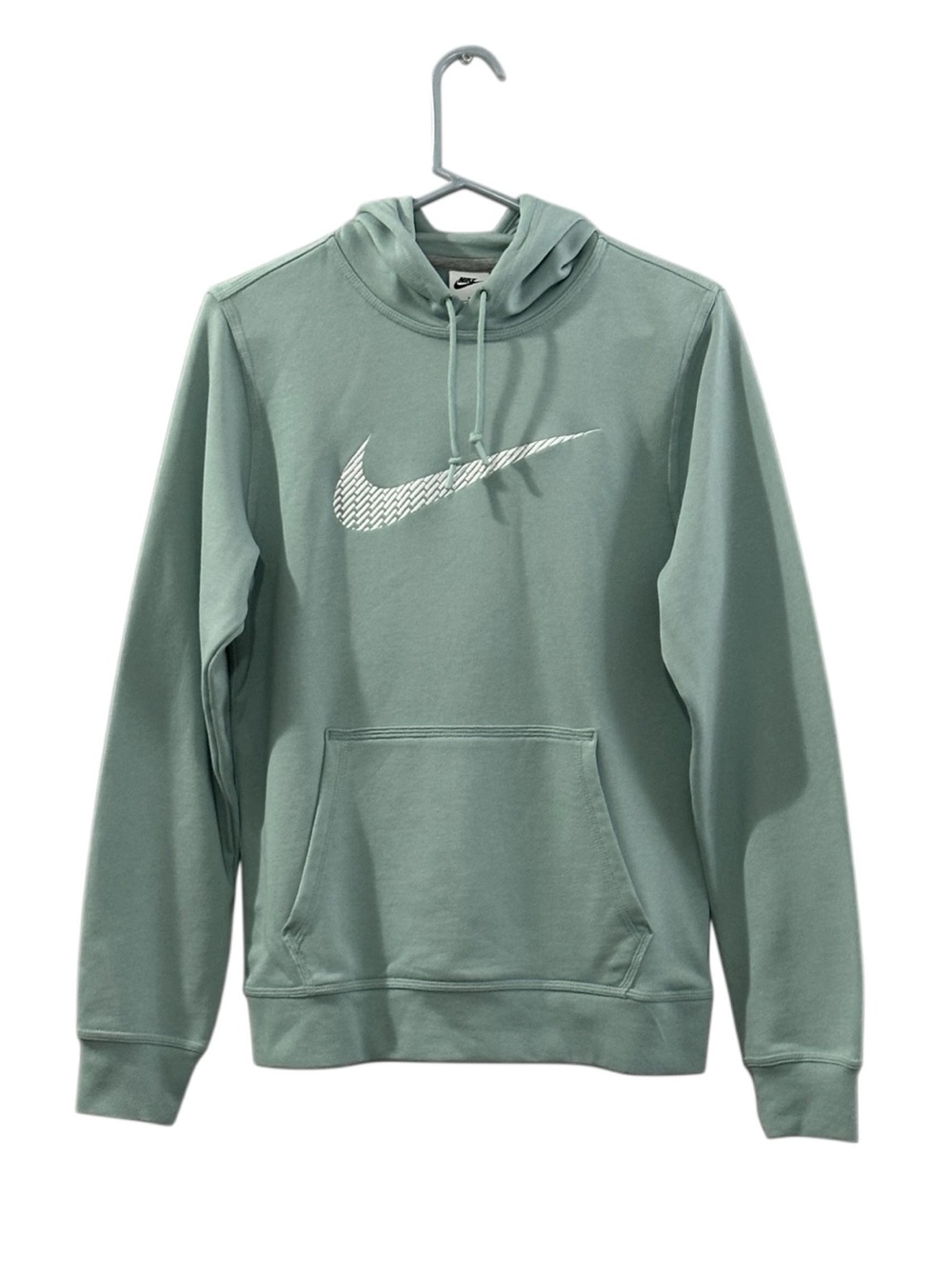 Nike Hoodie Womens Small Sage Green Pullover Sweatshirt Embroidered Swoosh